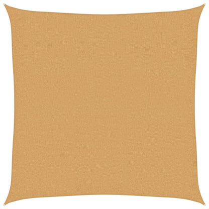 Sonnensegel 160 g/m² Quadratisch Sandfarbe 3x3 m HDPE