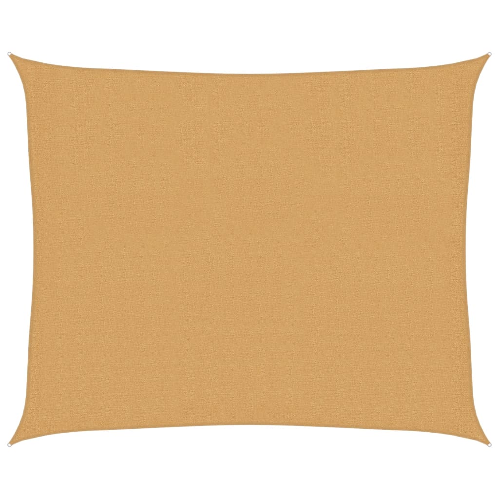 Sonnensegel 160 g/m² Rechteckig Sandfarbe 2,5x3 m HDPE