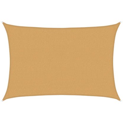 Sonnensegel 160 g/m² Rechteckig Sandfarben 2,5x4 m HDPE