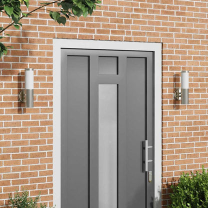 Außenwandleuchte 2 pcs Silber 15 x 7,5 x 33 cm