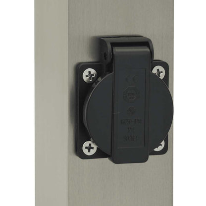 Pollerleuchten mit Auslass 3 Stk. 110 cm Edelstahl IP44