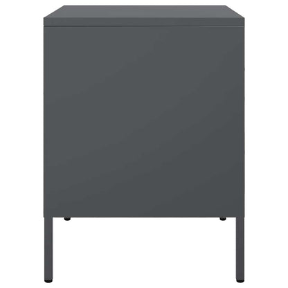 Nachttische 2 Stk. Anthrazit 36x39x50,5 cm Stahl