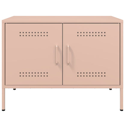 TV-Schränke 2 Stk. Rosa 68x39x50,5 cm Stahl