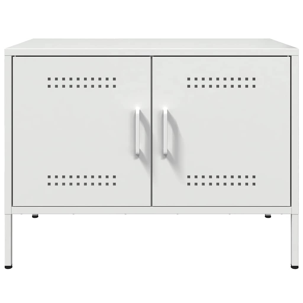 TV-Schrank Weiß 68x39x50,5 cm Stahl