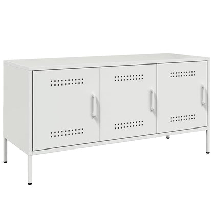 TV-Schrank Weiß 100,5x39x50,5 cm Stahl