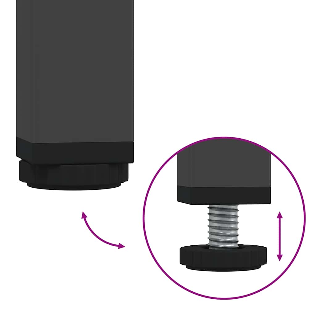 TV-Schrank Schwarz 68x39x50,5 cm Stahl