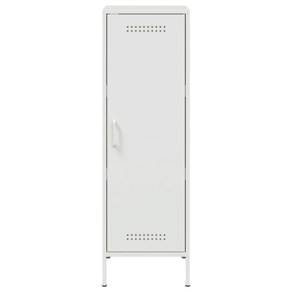 Highboard Weiß 36x39x113 cm Stahl