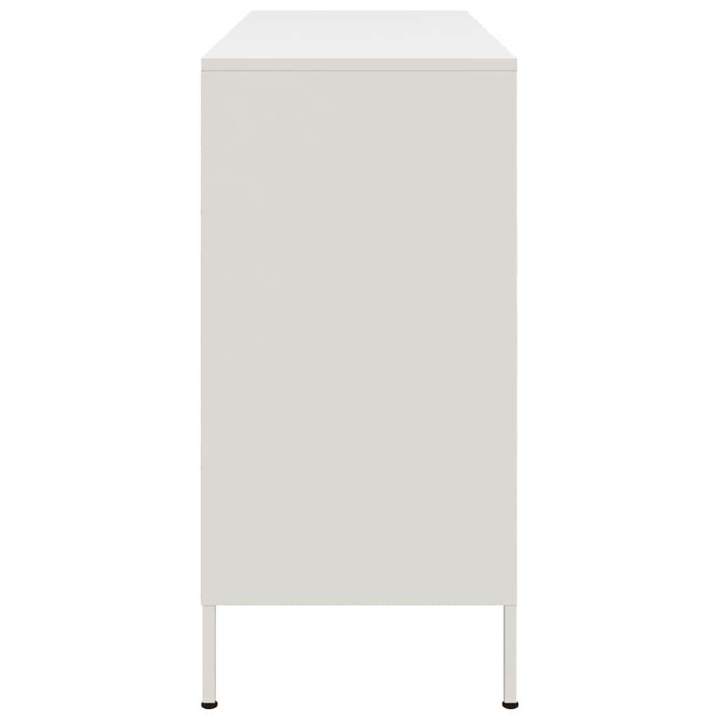 Sideboard Weiß 100,5x39x79 cm Stahl
