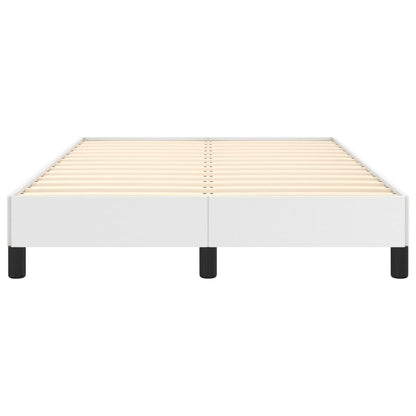 Bettgestell ohne Matratze Weiß 120x190 cm Kunstleder