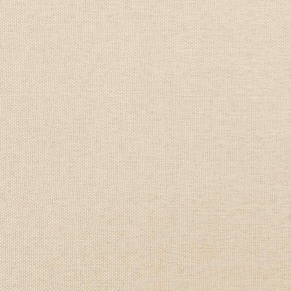 Bettgestell ohne Matratze Creme 120x190 cm Stoff