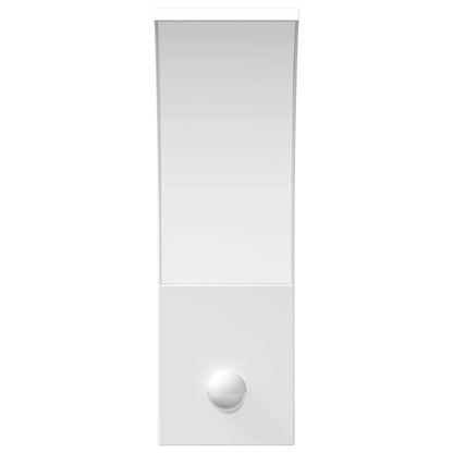 LED-Außenwandleuchten mit Sensor 2 Stk. Weiß Aludruckguss