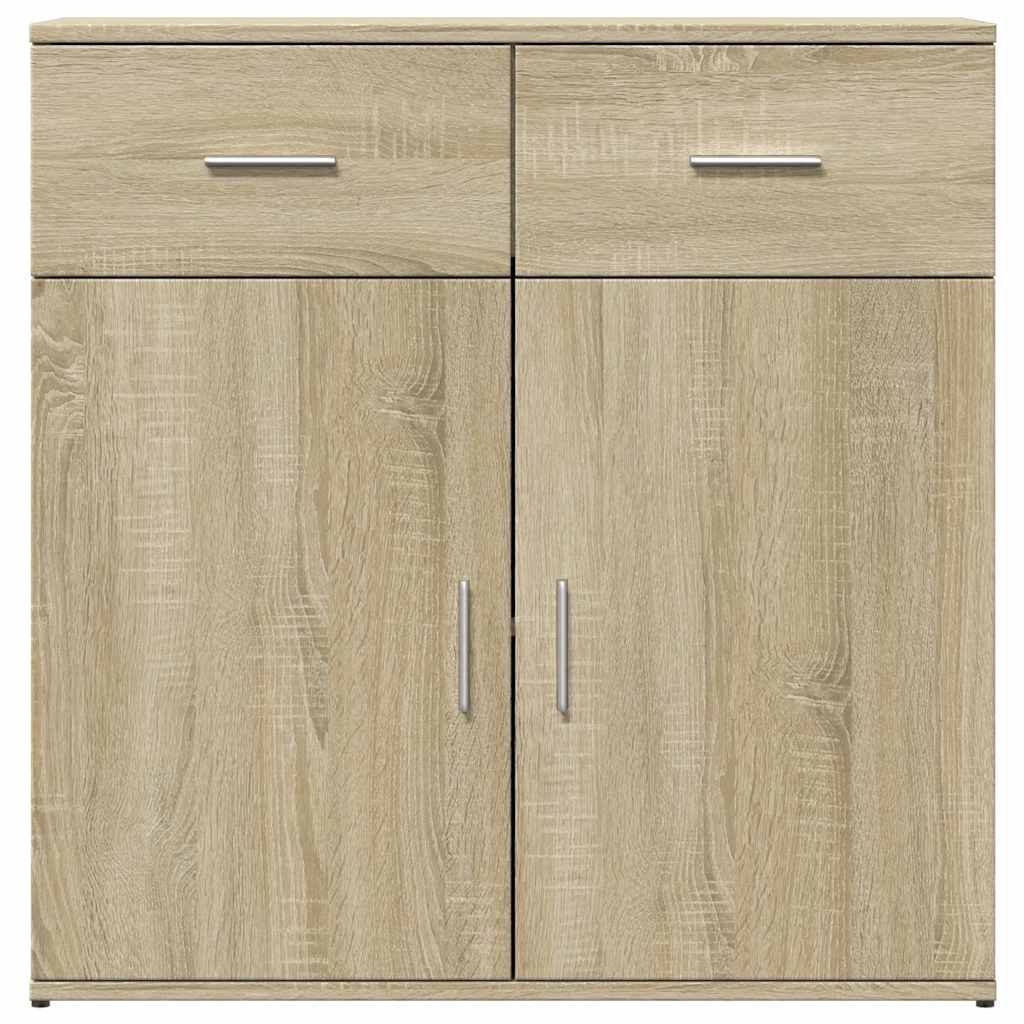 Sideboards 2 Stk. Sonoma-Eiche 79x38x80 cm Holzwerkstoff