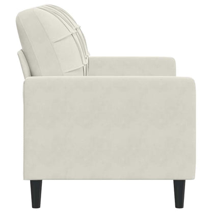 2-Sitzer-Sofa Creme 120 cm Samt