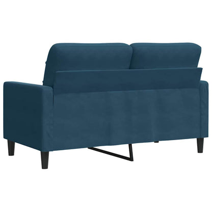 2-Sitzer-Sofa Blau 120 cm Samt