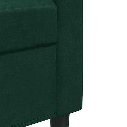 2-Sitzer-Sofa Dunkelgrün 140 cm Samt