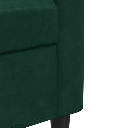 3-Sitzer-Sofa Dunkelgrün 180 cm Samt