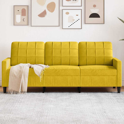 3-Sitzer-Sofa Gelb 180 cm Samt