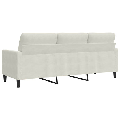 3-Sitzer-Sofa Creme 180 cm Samt
