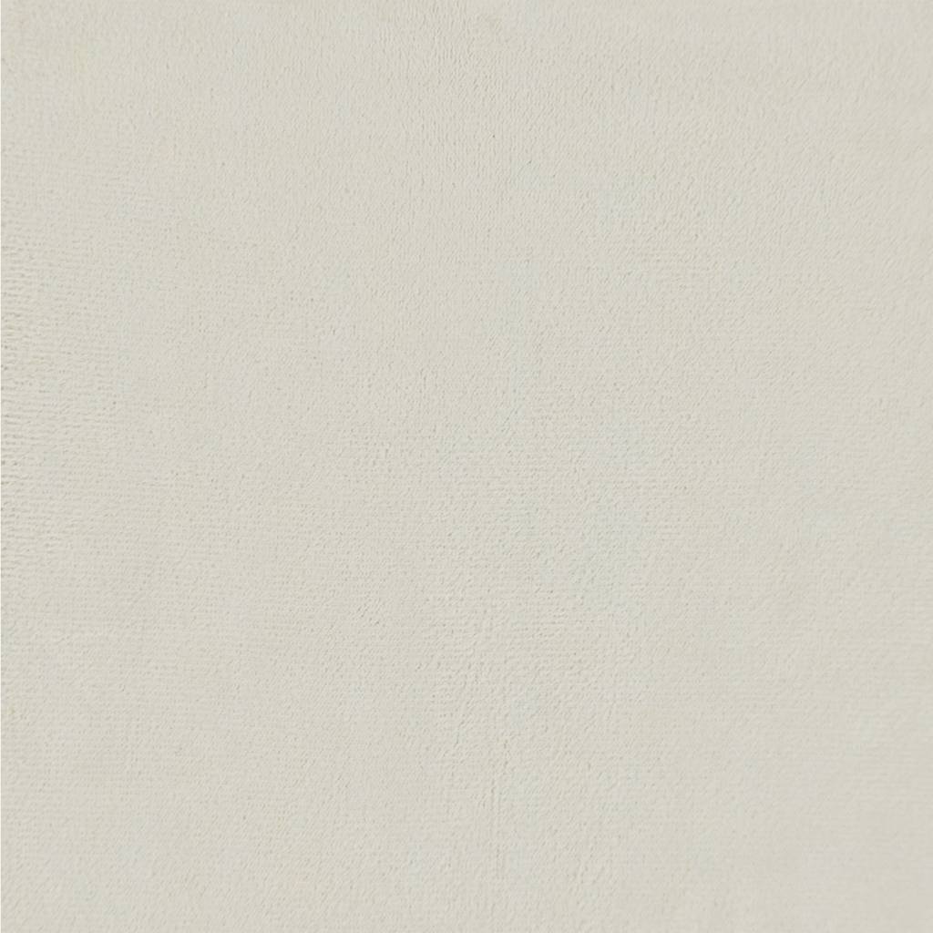 3-Sitzer-Sofa mit Hocker Creme 180 cm Samt