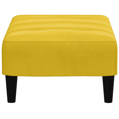 Fußhocker Gelb 77x55x31 cm Samt