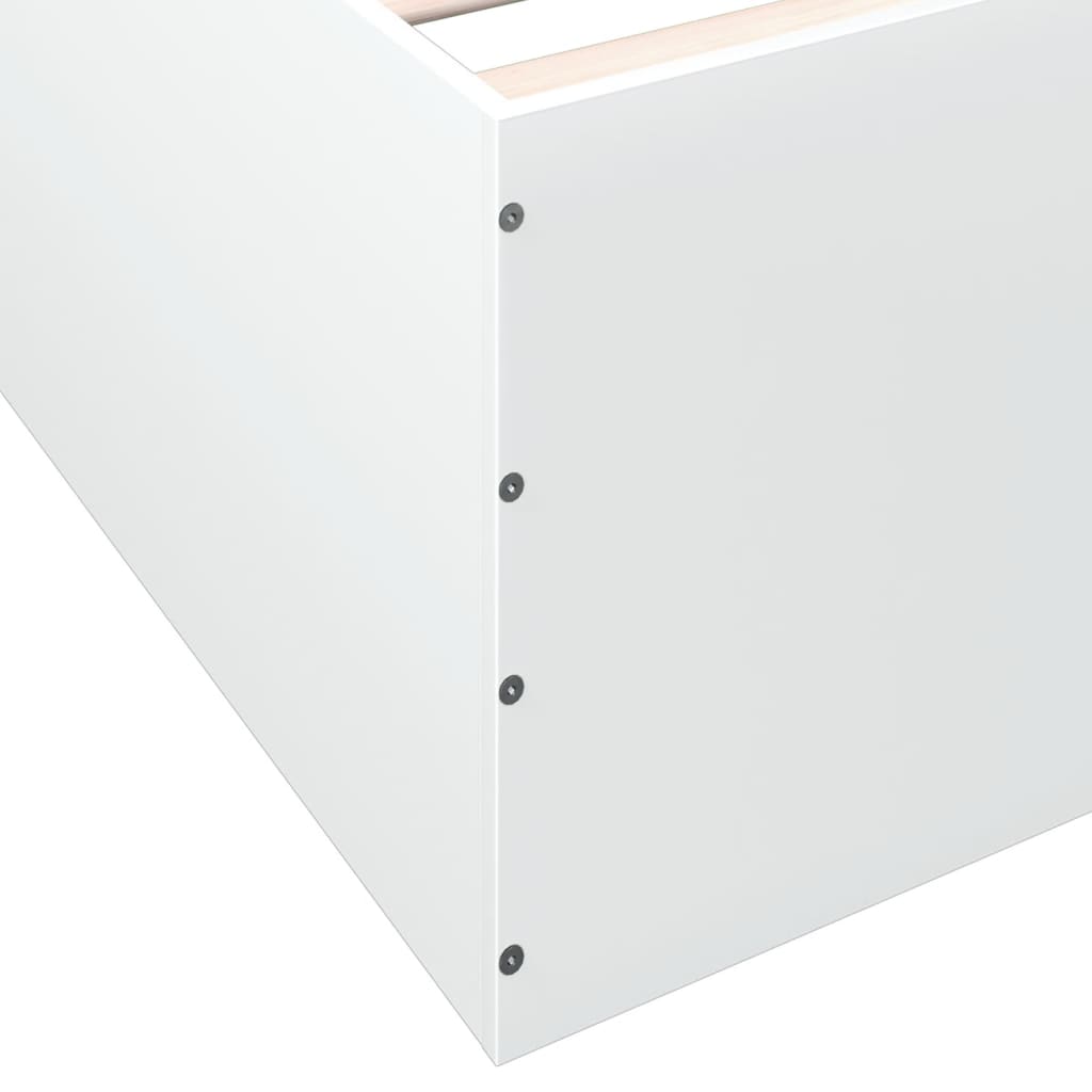 Bettgestell Weiß 150x200 cm Holzwerkstoff