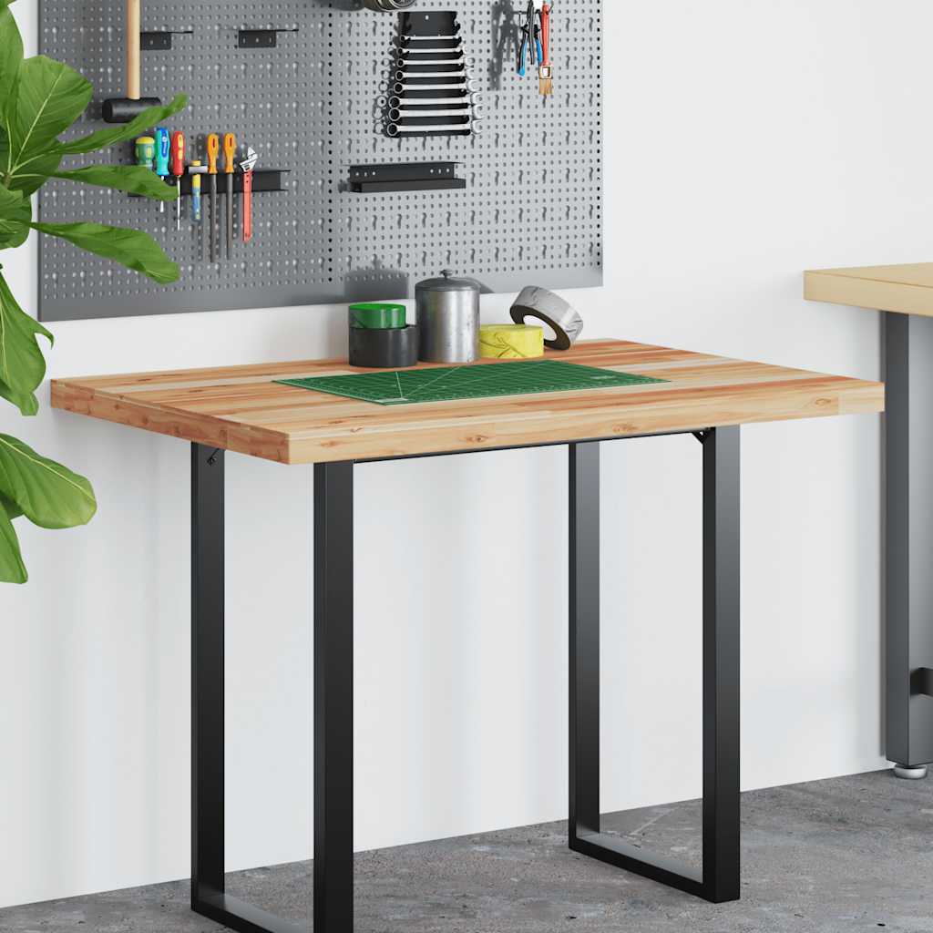 Schreibtischplatte Ölbeschichtung 80x70x4 cm Massivholz Akazie