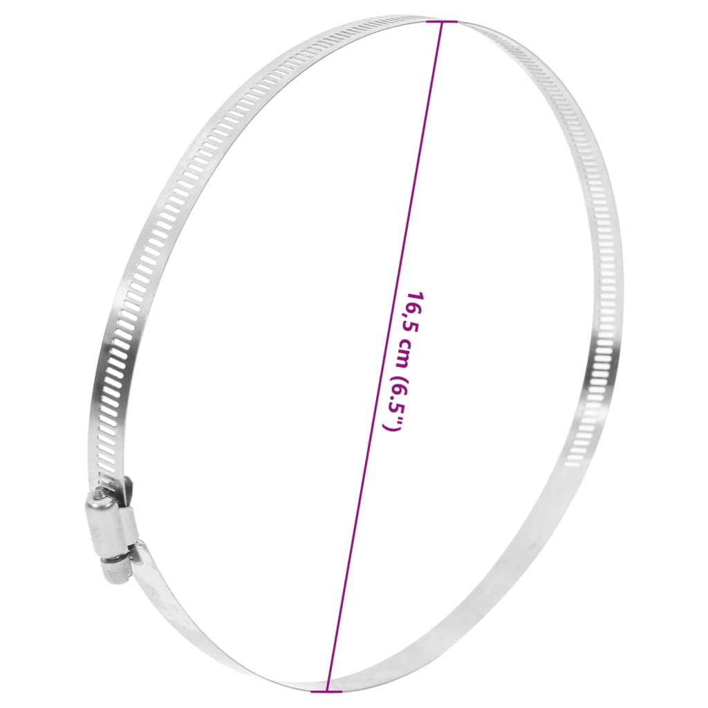 Schlauchschellen 6 Stk. 91-165 mm Edelstahl 304