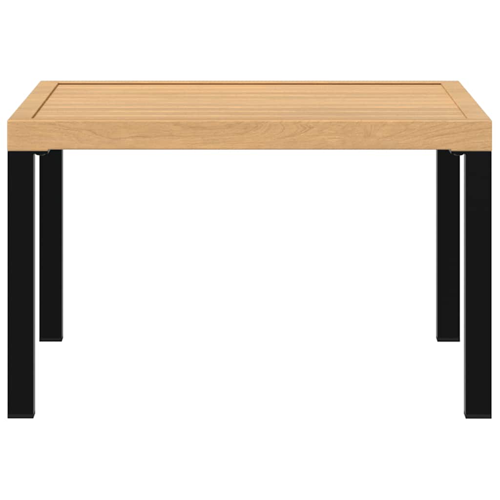 Garten-Couchtisch Schwarz 65x65x40 cm Aluminium