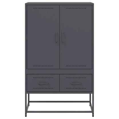Highboard Anthrazit 68x39x111,5 cm Stahl