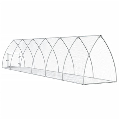 Hasenstall Silbern 105x600x120 cm Verzinkter Stahl