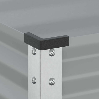 Pflanzkübel Grau 100x45x90 cm Stahl