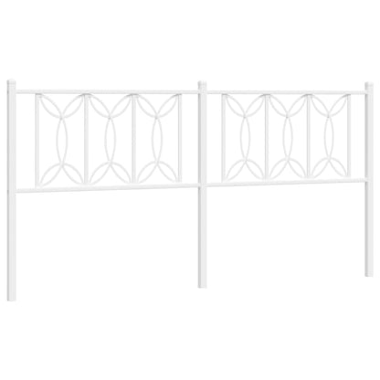 Ersatz-Kopfteil Metall Weiß 180 cm