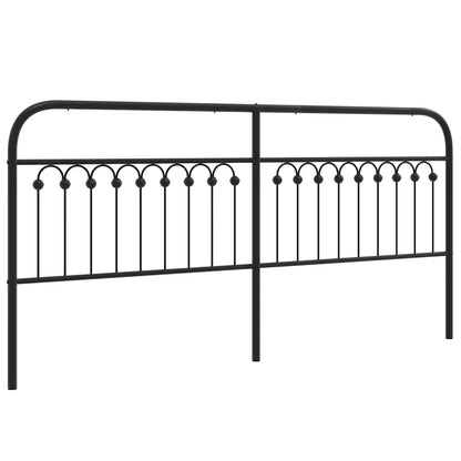 Ersatz-Kopfteil Metall Schwarz 193 cm