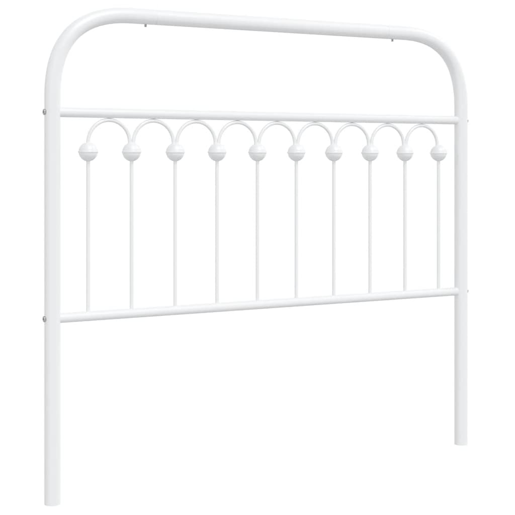 Ersatz-Kopfteil Metall Weiß 107 cm