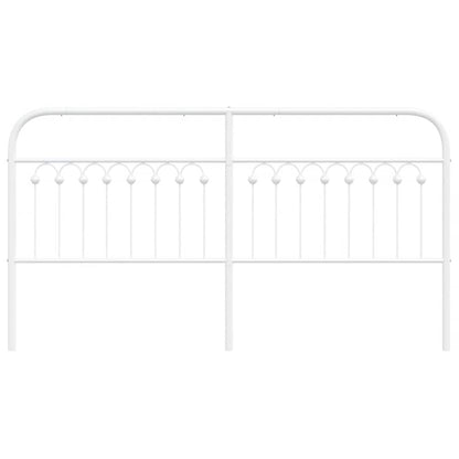 Ersatz-Kopfteil Metall Weiß 180 cm