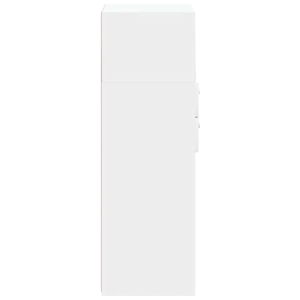 Highboard Weiß 30x42,5x124 cm Holzwerkstoff