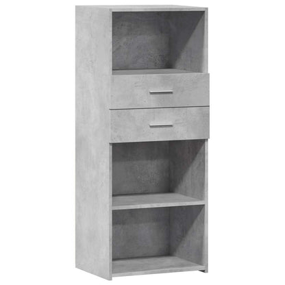 Highboard Betongrau 50x42,5x124 cm Holzwerkstoff