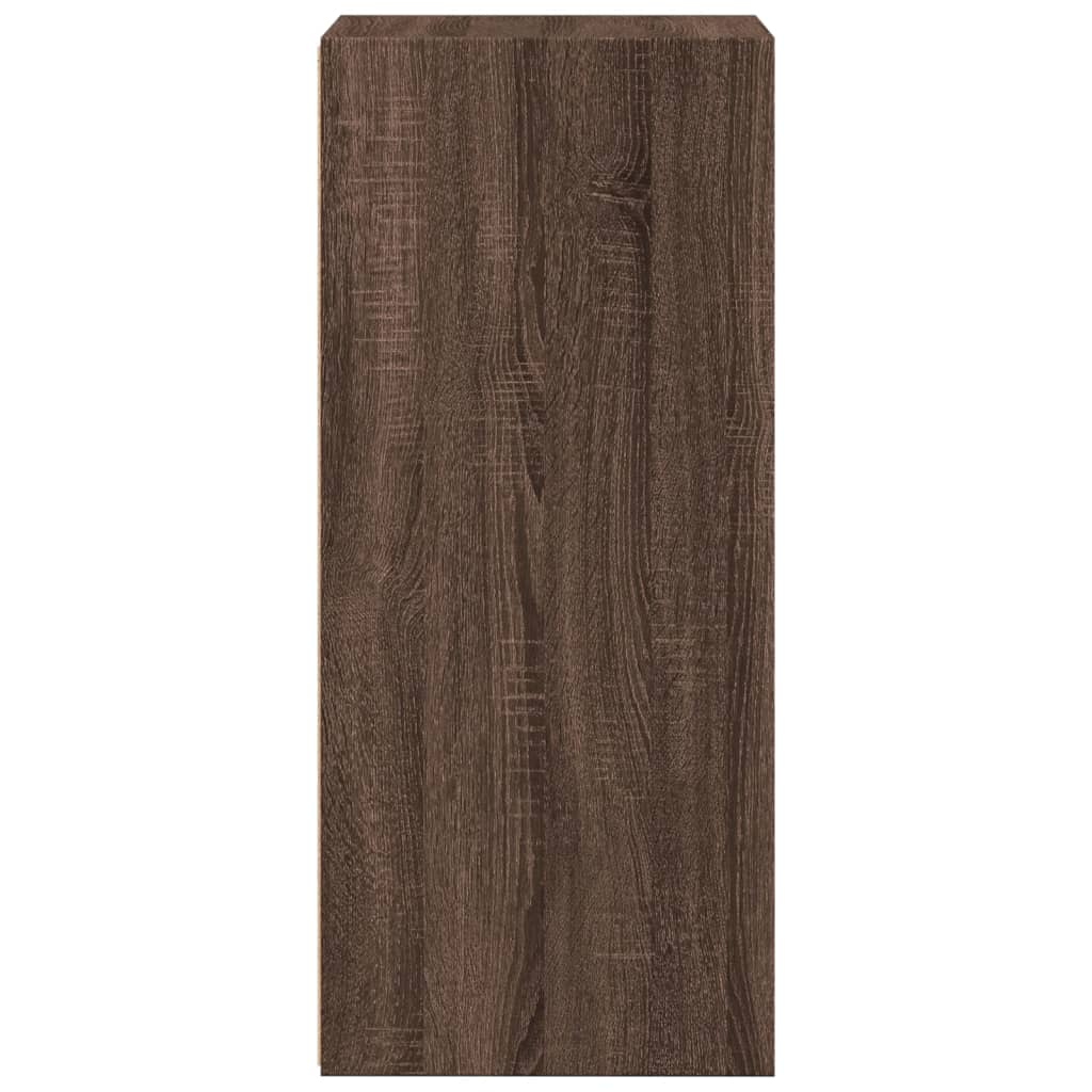 Sideboard Braun Eichen-Optik 40x41x93 cm Holzwerkstoff