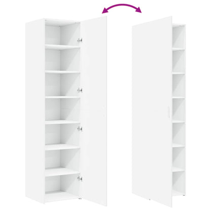 Highboard Weiß 45x42,5x185 cm Holzwerkstoff