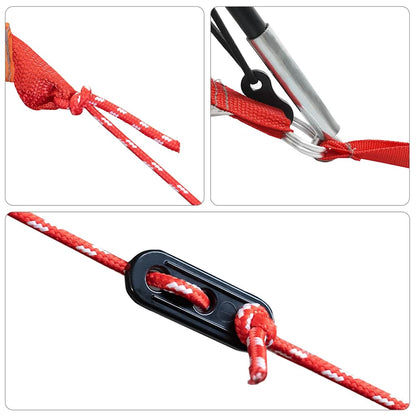 Campingzelt mit Vorzelt 5 Personen Blau Wasserdicht