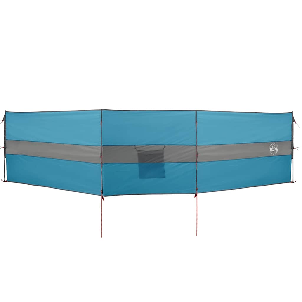 Camping-Windschutz Blau 490x123 cm Wasserdicht