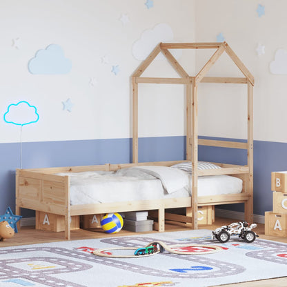 Tagesbett mit Dach 80x200 cm Massivholz Kiefer