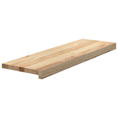 Treppenstufen 4 Stk. Unbehandelt 80x30x2 cm Massivholz Eiche