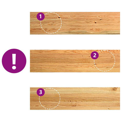 Treppenstufen 12 Stk. Hellbraun 100x30x2 cm Massivholz Eiche