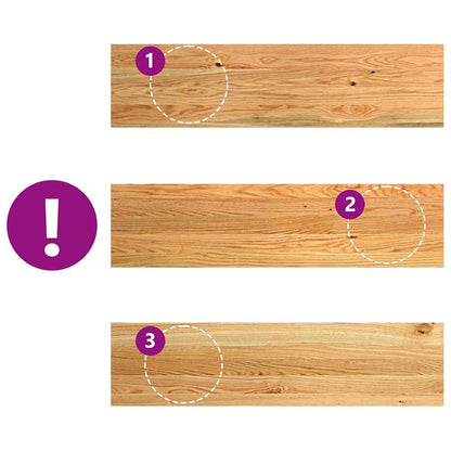 Treppenstufen 20 Stk. Hellbraun 100x30x2 cm Massivholz Eiche