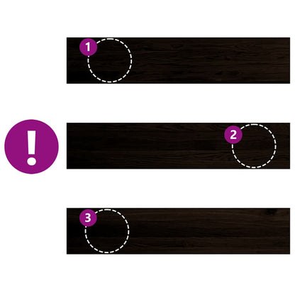 Treppenstufen 12 Stk. Dunkelbraun 120x25x2 cm Massivholz Eiche