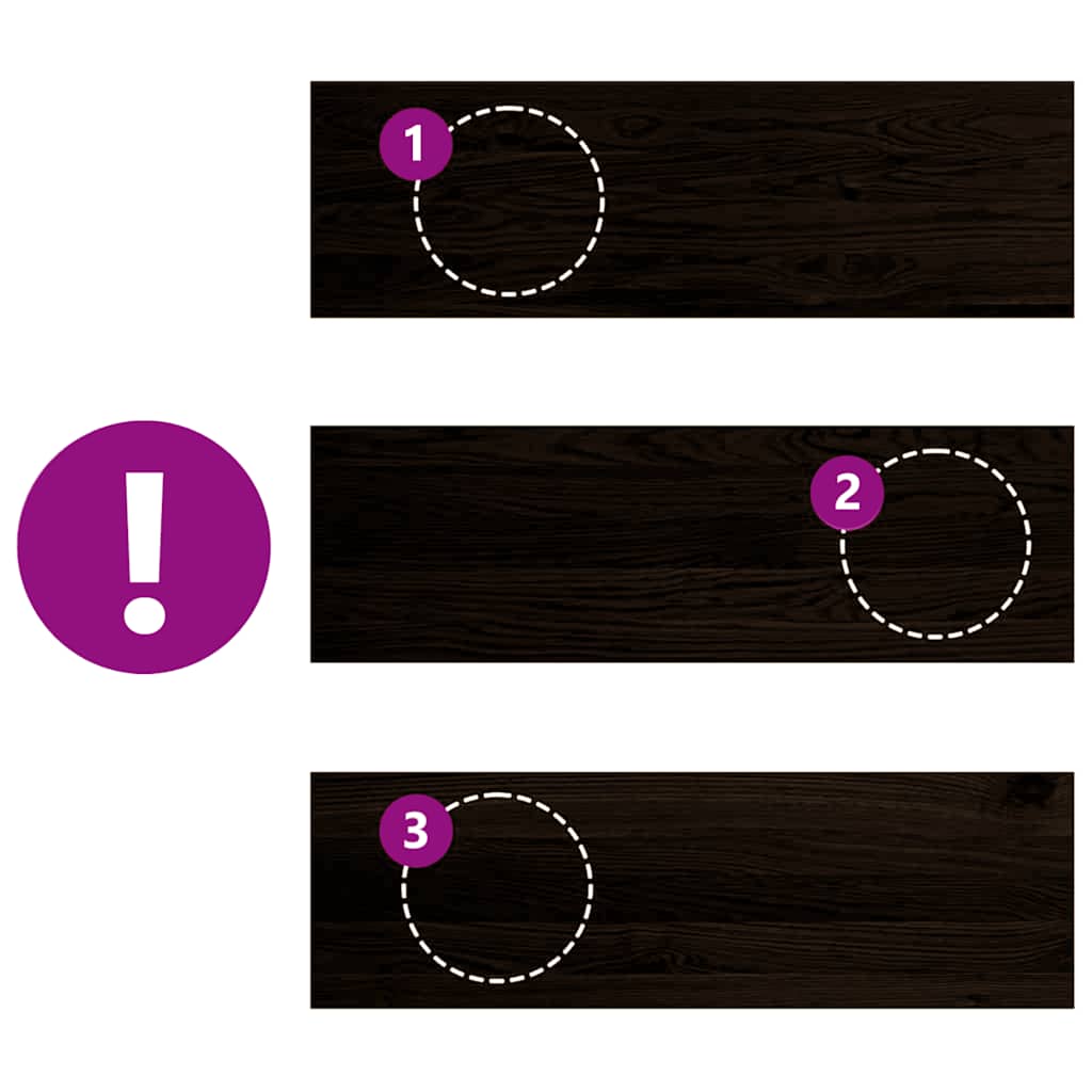 Treppenstufen 16 Stk. Dunkelbraun 80x30x2 cm Massivholz Eiche