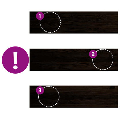 Treppenstufen 16 Stk. Dunkelbraun 100x30x2 cm Massivholz Eiche