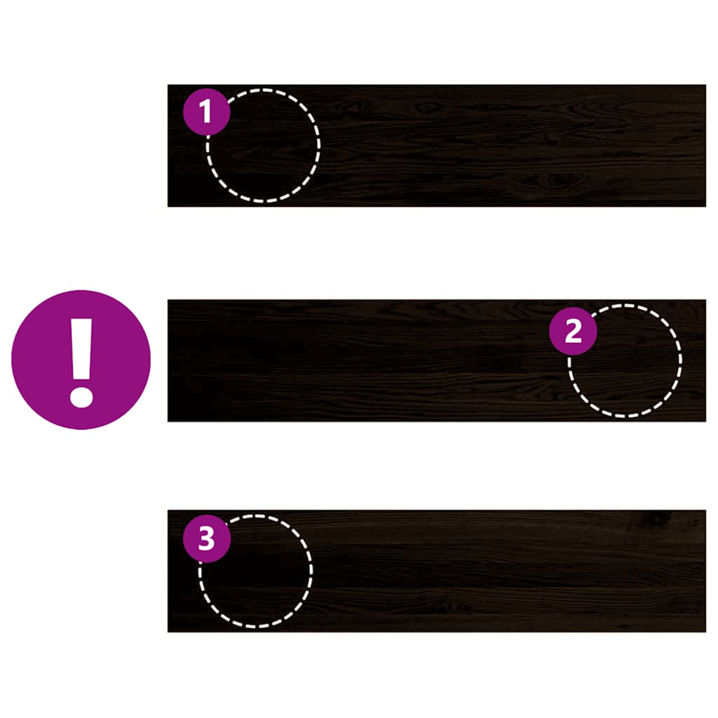 Treppenstufen 16 Stk. Dunkelbraun 110x30x2 cm Massivholz Eiche