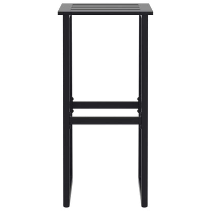 9-tlg. Gartenbar-Set Schwarz Pulverbeschichteter Stahl